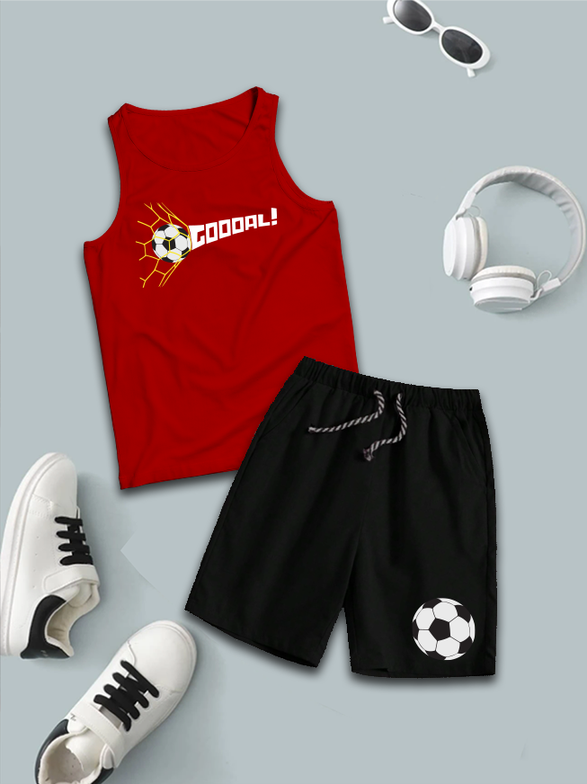 Sando & Short Set For Kids (Goal)