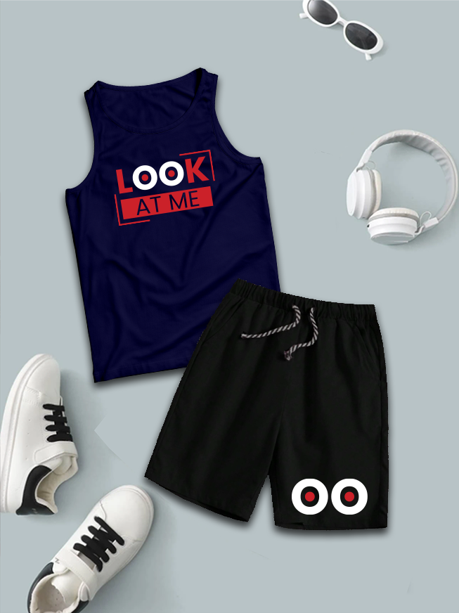 Sando & Short Set For Kids (Look-At-Me)